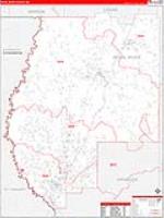 Pearl River, Ms Carrier Route Wall Map